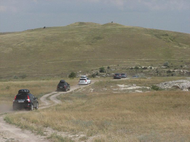 Vstrecha foruma na Beloj skale 2012 otiezd ekipazhej 2