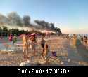Кирилловка. Горит соседняя база.