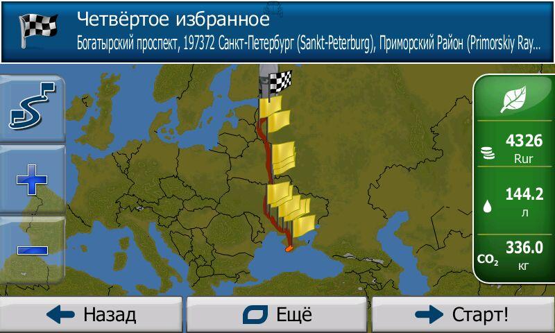 Маршрут Севастополь-Питер 2012